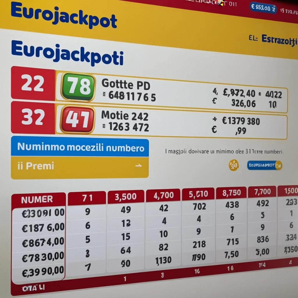 Risultati Eurojackpot: Numeri Vincenti di Oggi e Archivio Completo delle Estrazioni.
