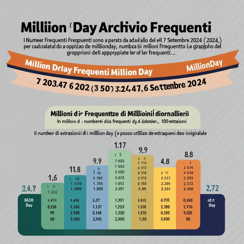 Million Day Archivio Frequenti.
Statistiche di MillionDay.
Statistiche di MillionDay.
