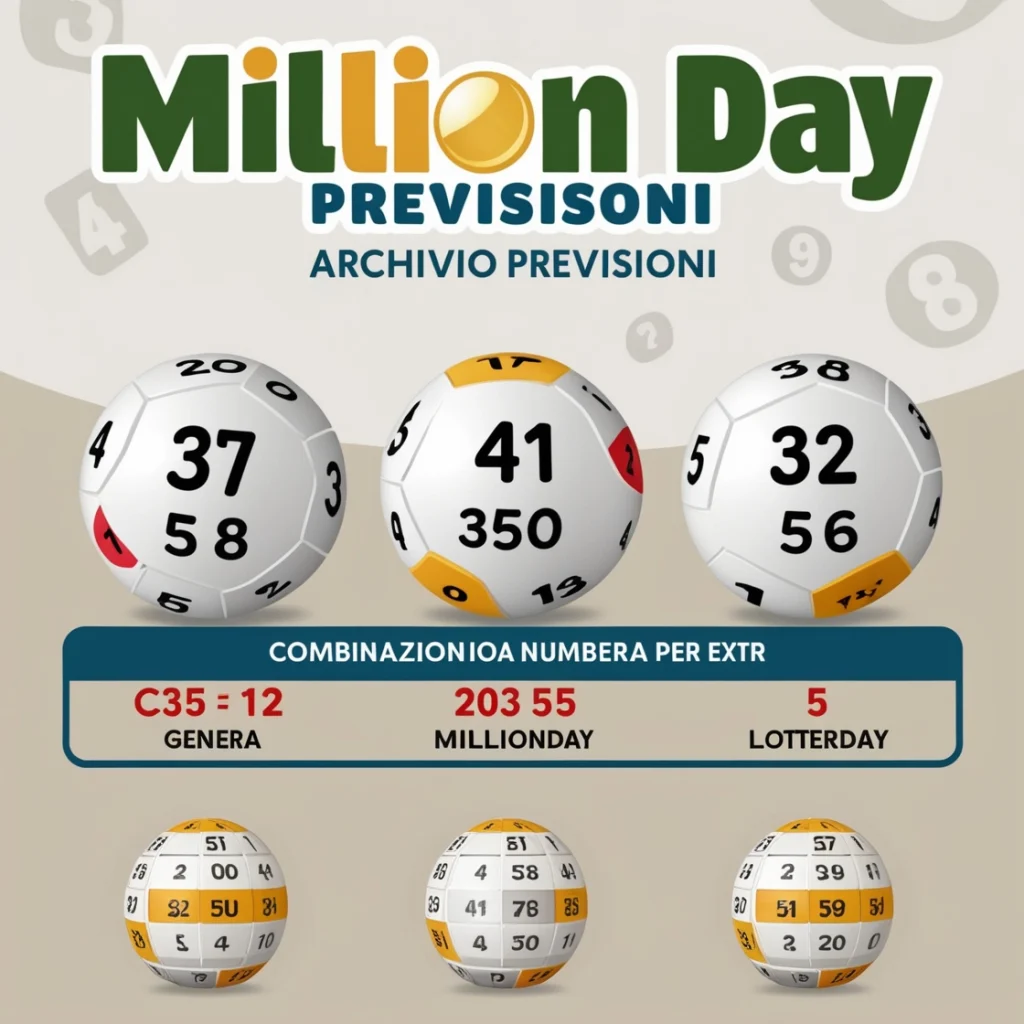 Archivio delle estrazioni Million Day Classic ed EXTRA 2024.
