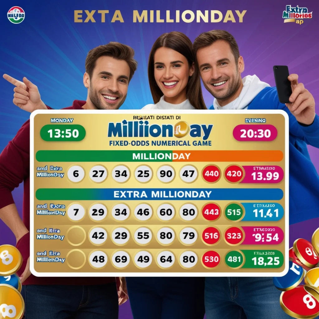 Million day.
Risultati di MillionDay
