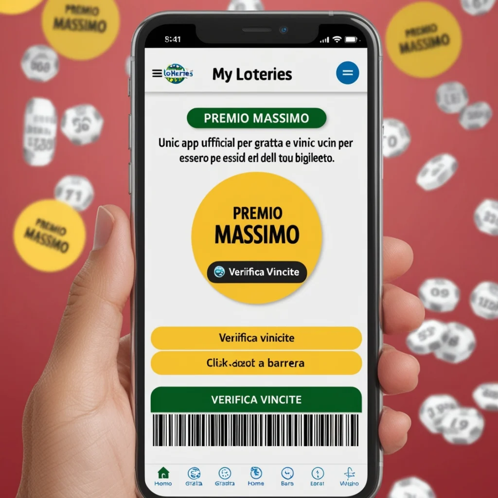 Usa l'App My Lotteries, l'unica App Ufficiale per Gratta e Vinci per essere sicuro dell'esito del tuo biglietto.

