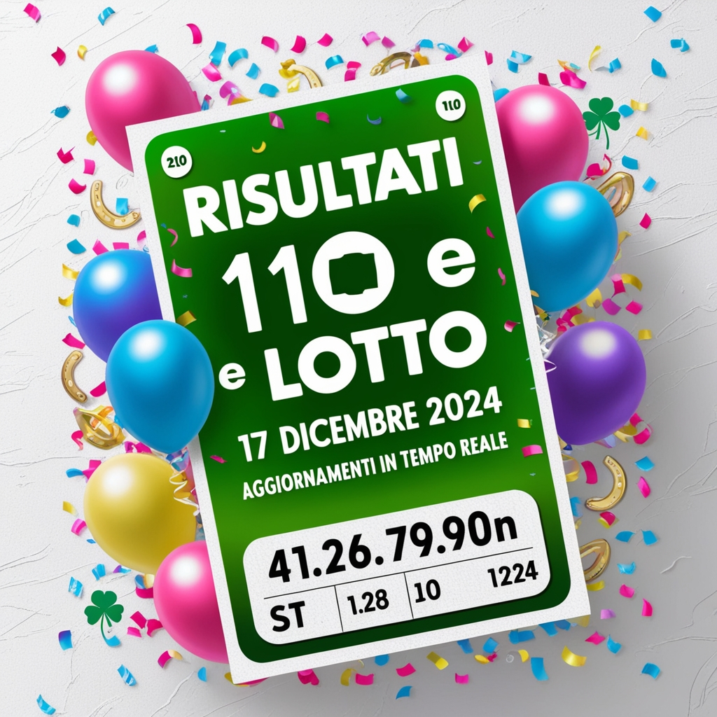 Risultati 10 e Lotto del 17 dicembre 2024 – Aggiornamenti in tempo reale..
