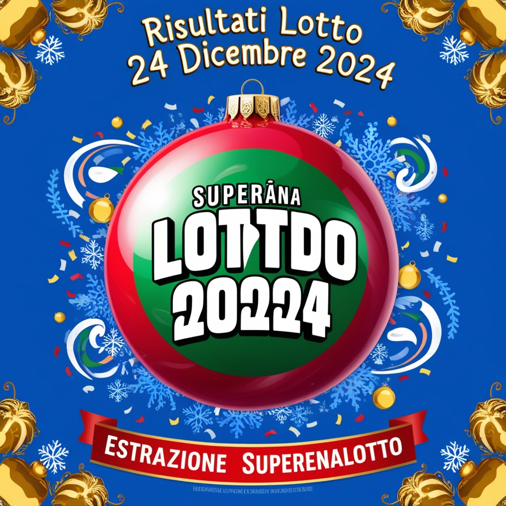 Risultati Lotto 24 dicembre 2024 – Estrazione SuperEnalotto.
